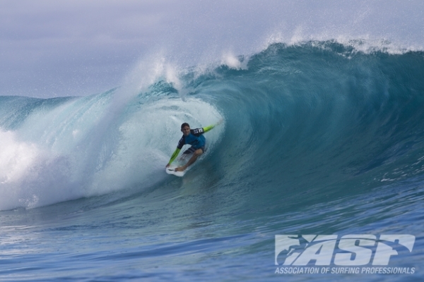 Yadin Nicol (AUS), 26, will take on Miguel Pupo (BRA), 20, in the elimination Round 2 of the Billabong Pro Tahiti.