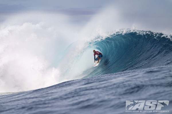 Kelly Slater (USA), 40, reigning 11-time ASP World Champion and current ASP World No. 2, claimed the Volcom Fiji Pro today in pumping surf at Cloudbreak.