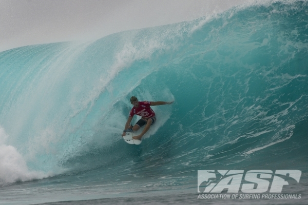 John John Florence (HAW), 20,returned to ASP competition today and was in sizzling form at the Volcom Fiji Pro.