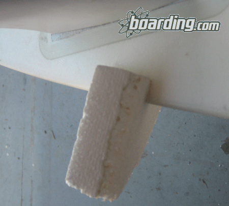 EPS Foam Surfboard Ding Repair - Foam Plug Fitment