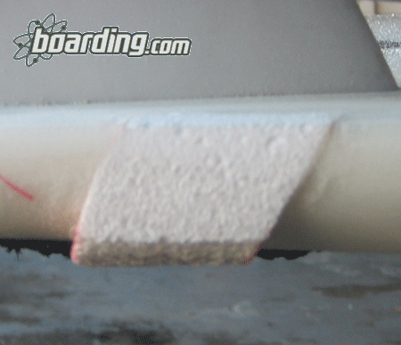 EPS Epoxy Surfboard Ding Repair - Shaping the bottom - Complete