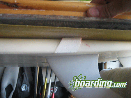 EPS Epoxy Surfboard Ding Repair - Shaping the deck