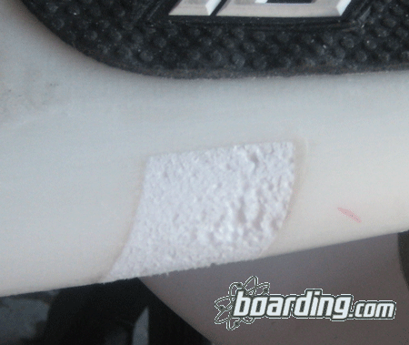 EPS Epoxy Surfboard Ding Repair - Foam Plug Shaping Complete