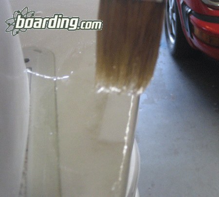 EPS Epoxy Surfboard Ding Repair - Hot Coating