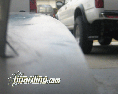 EPS Epoxy Surfboard Ding Repair - Sanded Complete