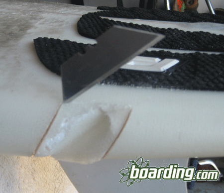EPS Epoxy Surfboard Ding Repair Cut Out 