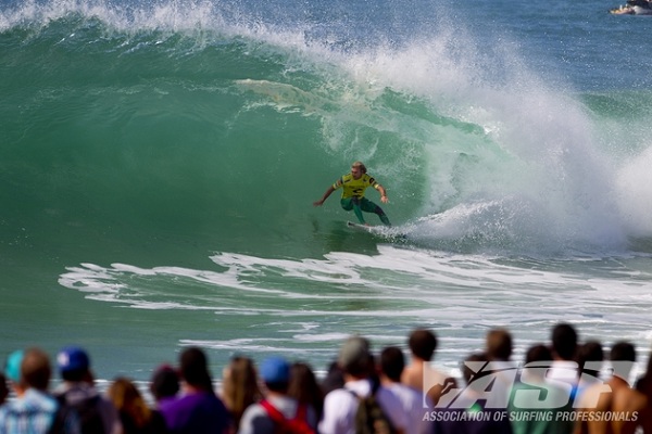 Adrian Buchan (AUS), 30, will face C.J. Hobgood (USA), 33, in Round 3 of the Rip Curl Pro Portugal.