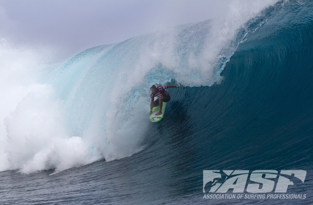 Patrick Gudaukas (USA), 26, will take on John John Florence (HAW), 19, and Miguel Pupo (BRA), 20, in the opening heat of the Billabong Pro Tahiti.