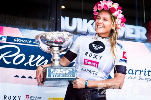 Stephanie Gilmore (AUS), 24, has claimed her 5th ASP Women?s World Title today, posting a big win at the Roxy Pro Biarritz.