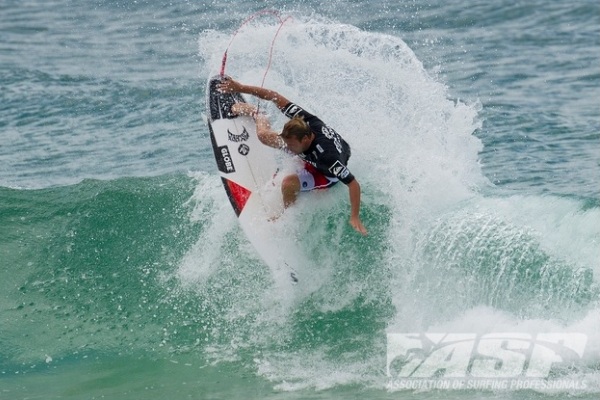 Taj Burrow (AUS), 33, has claimed the 2012 Quiksilver Pro Gold Coast and the early lead in the ASP World Title Race.