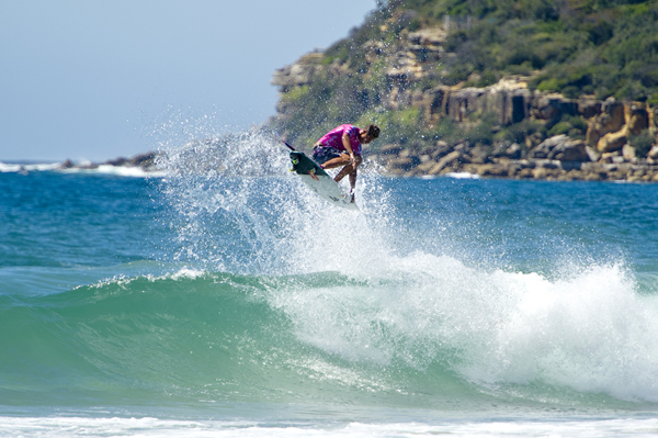 Byron Bay's Soli Bailey flying into the Semifinals of the Hurley Australian Open of Surfing Pro Junior division. Pic ASP/Will H-S