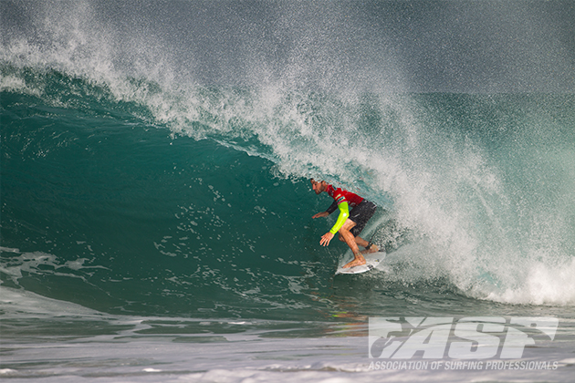 Reigning ASP World Champion Joel Parkinson (AUS) will face Kai Otton (AUS) in the first Quarter-Final this morning.