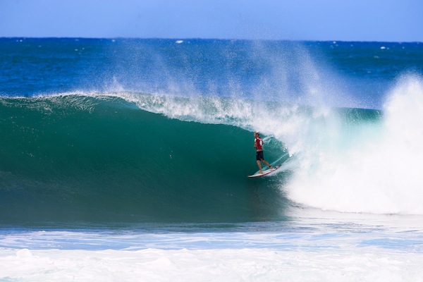John John Florence, scoring one of four 9-point rides in his heat.