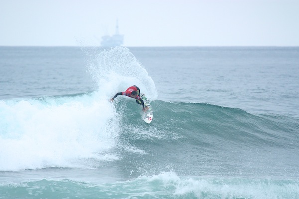 former ASP World Junior Champion Maxime Huscenot (FRA), 21, was a standout during the Vans US Open of Surfing Trials and will compete in tomorrow's main event.