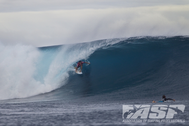 Adriano de Souza (BRA), 26, is the current frontrunner for the ASP Top 34 entering the Volcom Fiji Pro. De Souza finished 5th in Fiji last year.