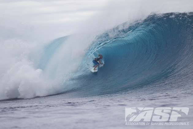 C.J. Hobgood (USA), 33, is always a threat in heavy cloudbreak conditions. 