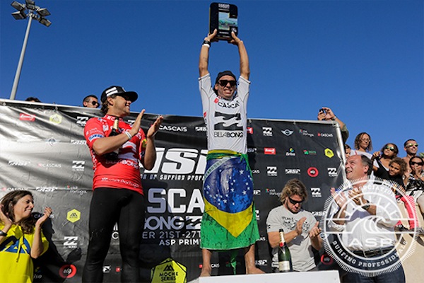 Jadson Andre launches to No. 15 on the ASP World Ranking with his win at the Cascais Billabong Pro.