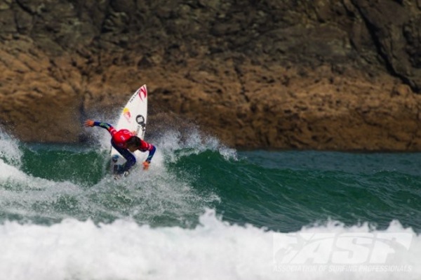 Hiroto Arai (JPN) leading the charge on Day 2 in Galacia.