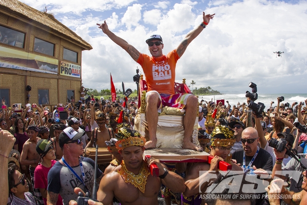 Joel Parkinson (AUS), 32, your 2013 Oakley Pro Bali Champion.