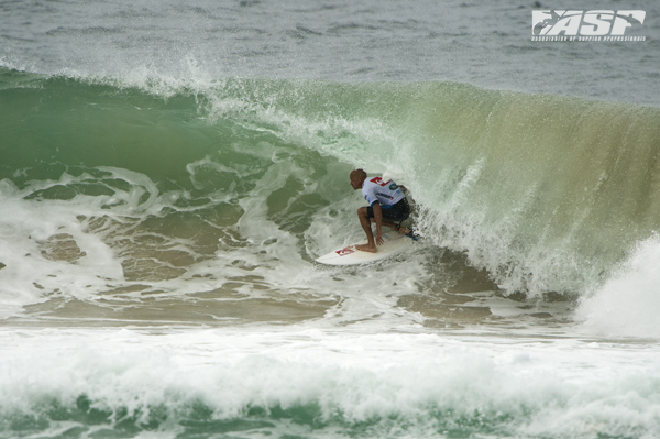 Kelly Slater (USA), 41, 11-time ASP World Champion and 2012 ASP World Runner-Up, defeated the reigning ASP World Champion Joel Parkinson (AUS), 31, in firing Kirra barrels at the Quiksilver Pro Gold Coast.