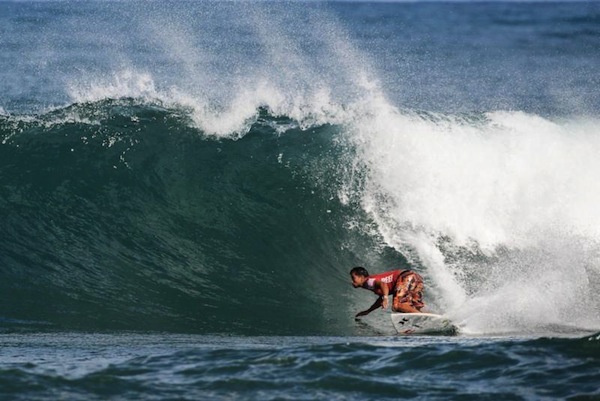 Michel Bourez won his second Reef Hawaiian Pro title today at Haleiwa.