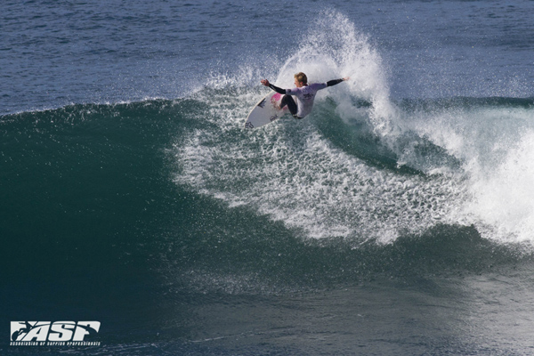 Cahill Bell-Warren (VIC/AUS) showing his intimate knowledge of Bells Beach, winning last week’s Victorian State Titles event. Pic Liam Robertson/Surfing Victoria