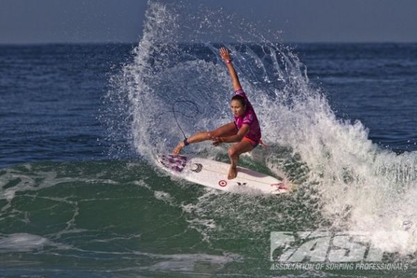 Carissa Moore (HAW), 20, 2011 ASP World Champion and current ASP WCT No. 1, is into the Quarterfinals of the Colgate Plax Girls Rio Pro.