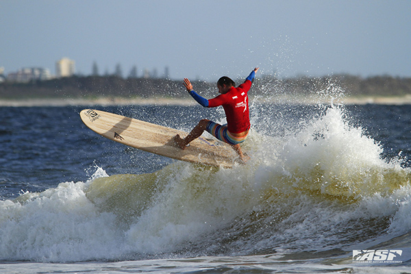 Taylor Jensen (USA), Reigning two-time ASP World Longboard Champion is still in red hot form. Pic ASP/Luke Sorensen