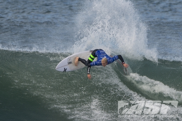Nat Young (USA), 21, 2013 ASP Dream Tour rookie, into the Quarterfinals of the Rip Curl Pro Bells Beach.