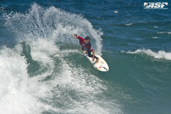 Adriano De Souza (BRA) started his 2013 competitive season with a bang at the Burton Toyota Pro today. Pic ASP/Will H-S