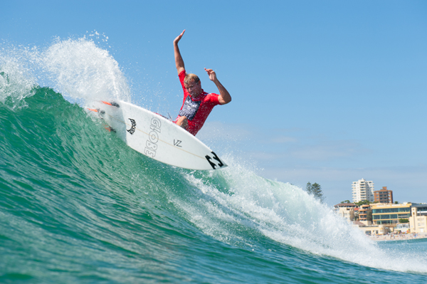 Taj Burrow blew up today, consistently posting excellent scores to put his club Yallingup on top. PIC Surfing Australia/Duffus