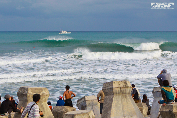 Jinzun Harbor during last year's Taiwan Open of Surfing. Pic ASC/Hain