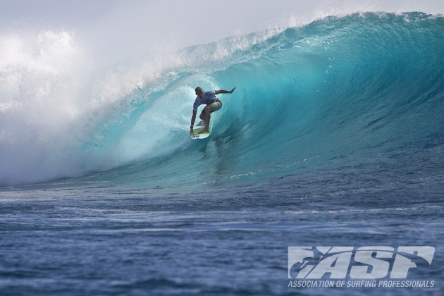 John John Florence (HAW), 20, will take on Adrian Buchan (AUS), 30, and Brett Simpson (USA), 28, in Heat 12 of Round 1 this morning.