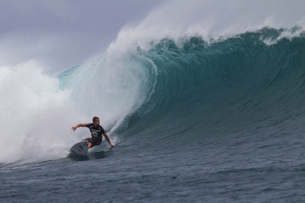 Kolohe Andino (USA), 19, will surf against Julian Wilson (AUS), 24, in Heat 10 Round 3 of the Volcom Fiji Pro. 