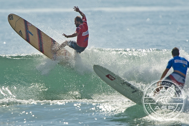 Taylor Jensen (USA), reigning two-time ASP World Longboard Champion at last year's event in China. 