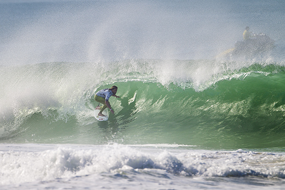 Matt Wilkinson (AUS), 25, navigates into Round 3 of the Rip Curl Pro Portugal.