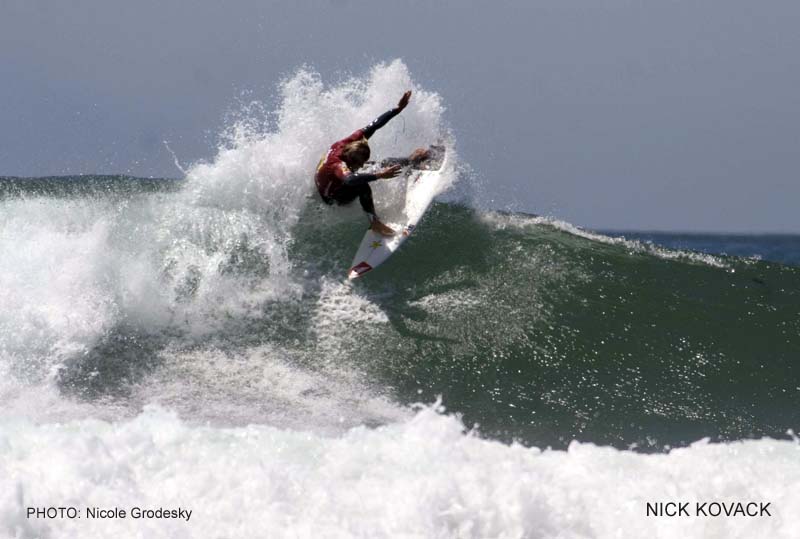 Nick Kovak Picture, Jeep Body Glove Surfbout Trestles.  Pic Credit Grodesky
