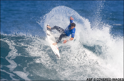 Andy Irons surfing to 2nd place in the Rip Curl Pro. Pic Credit ASP Tostee