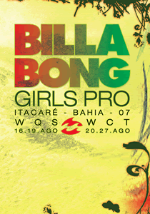 Billabong Pro Girls Brazil Surf Contest Poster