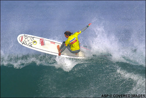 Sam Bleakley (GBR)kicked off his Oxbow Pro World Longboard Championship campaign with two impressive victories during round one and two of the trials, sending warning signals to his competitors that he is serious about a spot in the main event. Pic Credit ASP Tostee