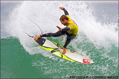 Troy Brooks Quiksilver Pro France Surf Contest.  Photo Credit ASP Media