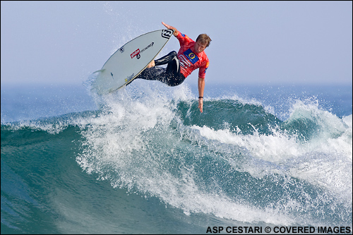 Taj Burrow Billabong Pro Mundaka Surf Contest.  Photo Credit ASP Tostee