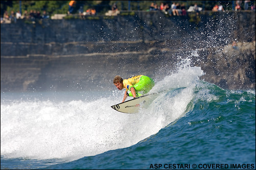 Taj Burrow Billabong Pro Mundaka Runner Up.  Photo Credit ASP Tostee