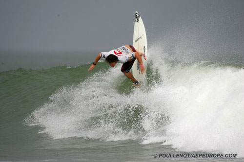 Shaun Cansdell Winner of the Rip Curl Pro Super Series Surf Contest in Seignosse, France. Photo Credit ASP