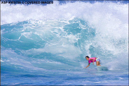 Sanantha Cornish Roxy Pro Hawaii Sunset Beach 3rd Place. Surfing Photo Credit ASP Tostee