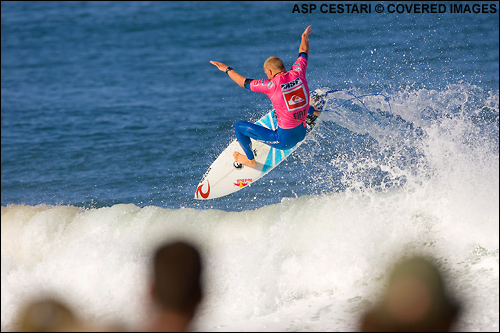 Mick Fanning Quiksilver Pro France Surf Contest.  Photo Credit ASP Media.