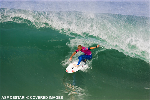 Mick Fanning Quiksilver Pro France Surf Contest Round 1.  Photo Credit ASP Media