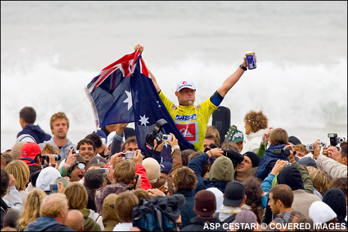 Mick Fanning Quiksilver Pro France Surf Contest Winner.  Photo Credit ASP Media