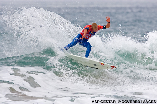 Mick Fanning Billabong Pro Mundaka Surf Contest.  Photo Credit ASP Media