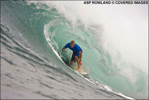 Mick Fanning 3rd Place at The O'neill World Cup of Surfing Sunset Beach.  Surf Photo Credit ASP Tostee